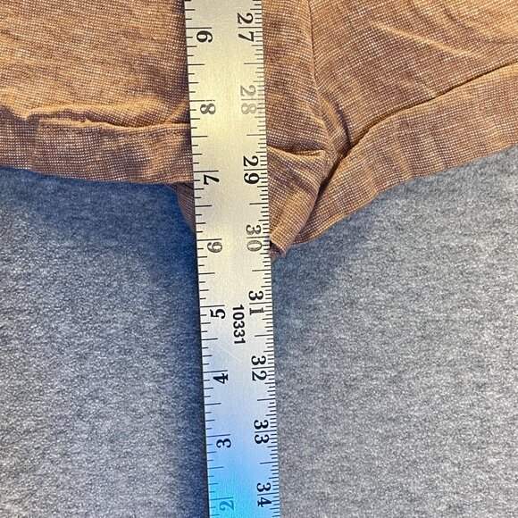 Chico Womens Sleeveless Linen-Blend Wrap Romper S Beige Cambodia - Picture 9 of 11